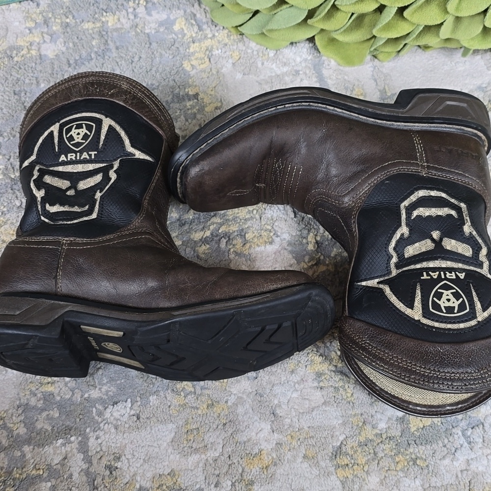 Ariat Boots Youth Sz 2 Workhog XT Vented Bold Wiggle Room Leather - Picture 11 of 16